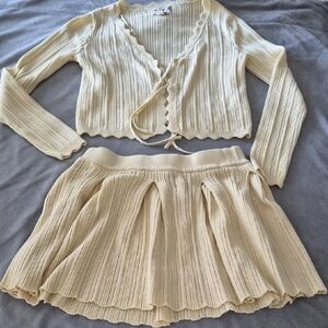 Hippie Rose Cream Skirt Set